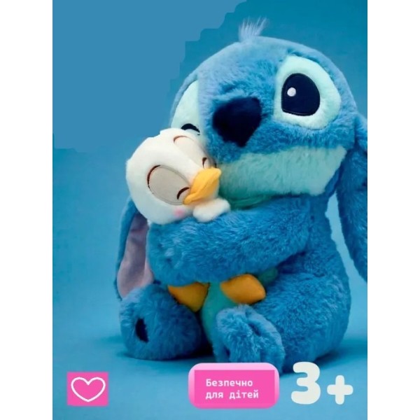 Фото - М'яка іграшка STITCH Стич з качкою 40 см (6928270764696)